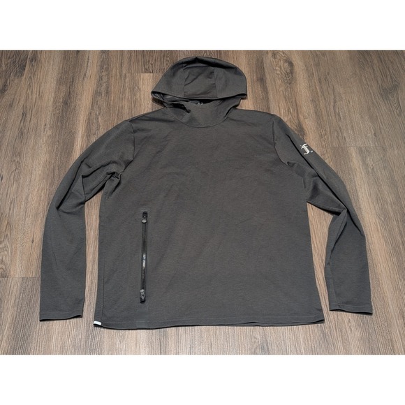 Greyson Cokato Hoodie Long Sleeve Pullover Gray Wolf Logo Mens Size L READ - Picture 1 of 5